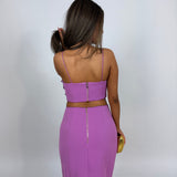 ACLER (purple) Underwood flower skirt set