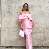 ELIYA THE LABEL (pink) Carmela top and skirt set