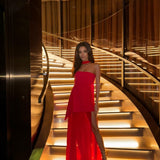 MATTERSSTORE (red) Monaco Real strapless gown