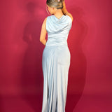 MISHA (blue) Sarin and waterfall top/skirt set