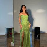 HANA OFFICIAL (green) Draped Dreams Gown