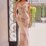 ANDREA AND LEO COUTURE (floral/nude) Rosalia Gown