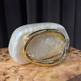 ROMEE CLUTCH - pearl/gold