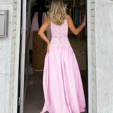 MOSSMAN (pink) Lucia a-line gown