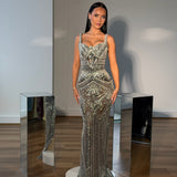ALBINA DYLA (black/silver) Celestial Symphony Embellished Gown