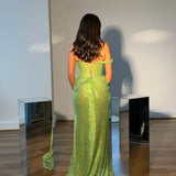HANA OFFICIAL (green) Draped Dreams Gown