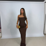 ELIYA THE LABEL (brown/chocolate) Hilda starpless corset maxi