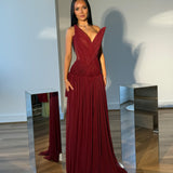 OXA COUTURE (wine red) Aurelia gown