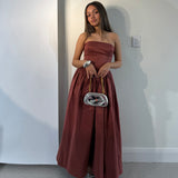 HANSEN AND GRETEL (pinot/wine) Audrey a-line midi