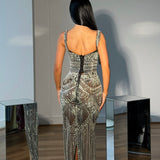 ALBINA DYLA (black/silver) Celestial Symphony Embellished Gown