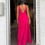 MISHA (hot pink) Inferno gathered maxi