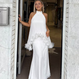 ELLIATT (white) Poppy cape maxi