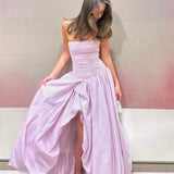 AJE (pastel pink) Violette bubble hem maxi