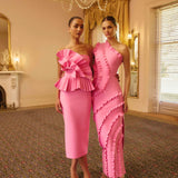 ELLIATT (candy pink) Orelia pleated midi