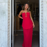 ELIYA THE LABEL (red) Leo corset maxi