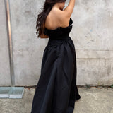 ELLIATT (black) Laurel strapless maxi
