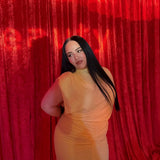 BENNI (yellow) high neck maxi