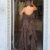 AJE (brown) Pandorea halter neck maxi