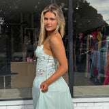HANSEN AND GRETEL (aqua blue) Stephanie maxi