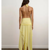 DZO (yellow) Morena halter maxi