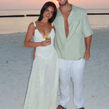 LOVE BY AISHA (cream) Kendal mesh gown