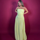 MANNING CARTELL (lemon) Royal debut strapless maxi