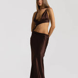 NATALIE ROLT (brown/blue) Evangeline Gown