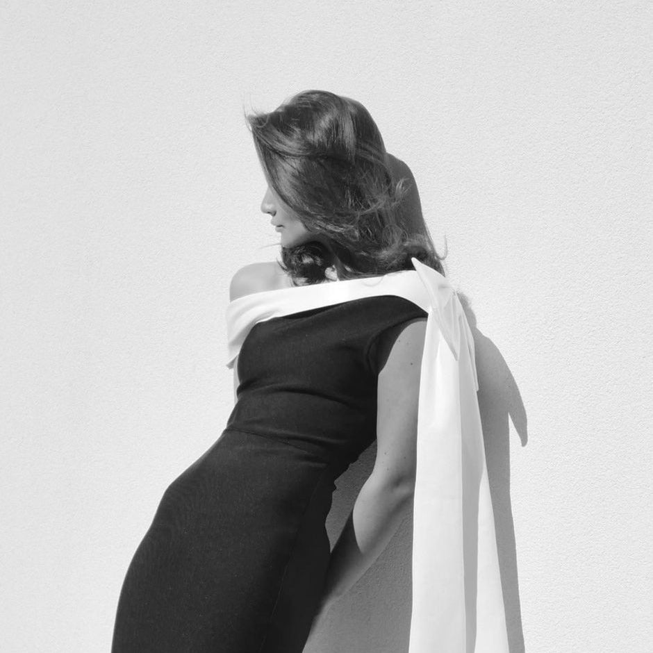 YOJANI (black/white) Valentina midi