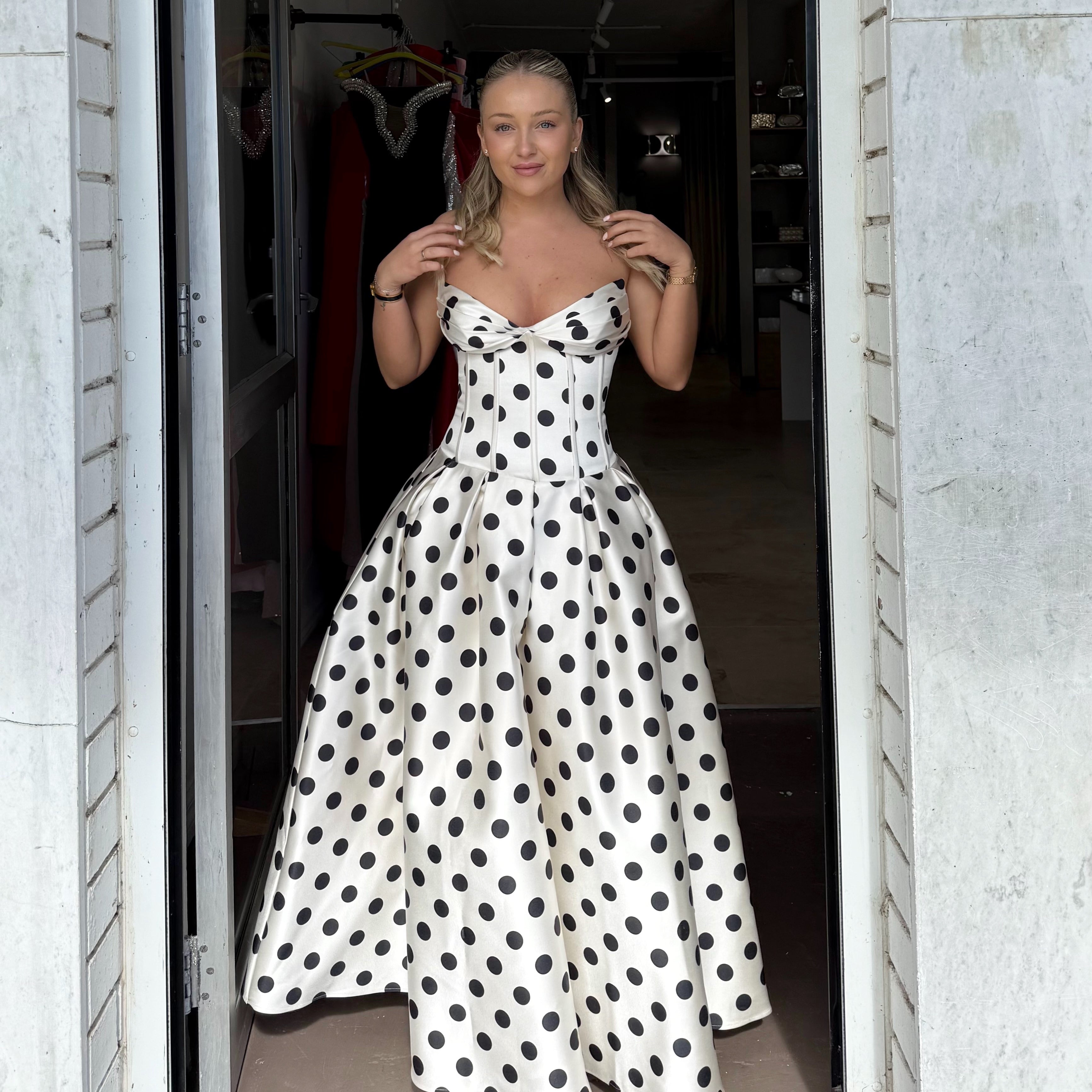 ATOIR (black/white) pepper polka dot midi | Rent My Style Boutique ATOIR (black/white) pepper polka dot midi | Rent My Style Boutique