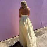 HANSEN AND GRETEL (butter yellow) Evalina Taffeta gown