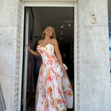 AJE (white/pink) Gracie wildflowers gown