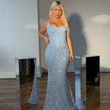 ALBINA DYLA (blue) Chloe Crystal Gown