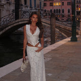 MIM AND BELL (white) Tiana Lace top and skirt set