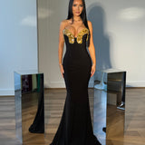 ALBINA DYLA (black/gold) Cleopatra Embellished Gown