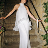 ELLIATT (white) Poppy cape maxi