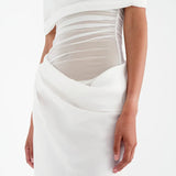 BENNI (white) Nico off shoulder maxi