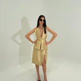 FENDI (gold) Vest Skirt Set