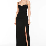 MANNING CARTELL (black) Double Time Pleat gown