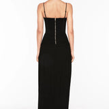 MANNING CARTELL (black) Double Time Pleat gown