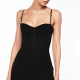 MANNING CARTELL (black) Double Time Pleat gown