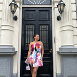 AJE (multicoloured) Celestial pleated mini