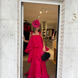 ELLIATT (pink) Thalia tiered maxi