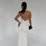 TOJHA (white) odora halter maxi