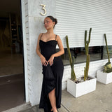 HOUSE OF CB (black) Gabbi ruffled maxi