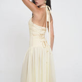 VIVIENNE COLLECTION (yellow) Giselle halter starfish maxi