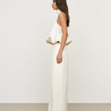 ONE OF OTHERS (white) halter top and skirt set