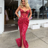 ALBINA DYLA (red) Abigail Contour Gown