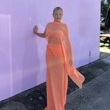 DZO (orange/apricot) Liorah top/skirt set