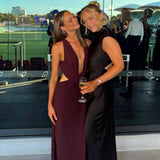 MIM AND BELL (wine red) Yvette backless maxi
