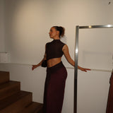 BEC AND BRIDGE (brown) Connie Asym midi
